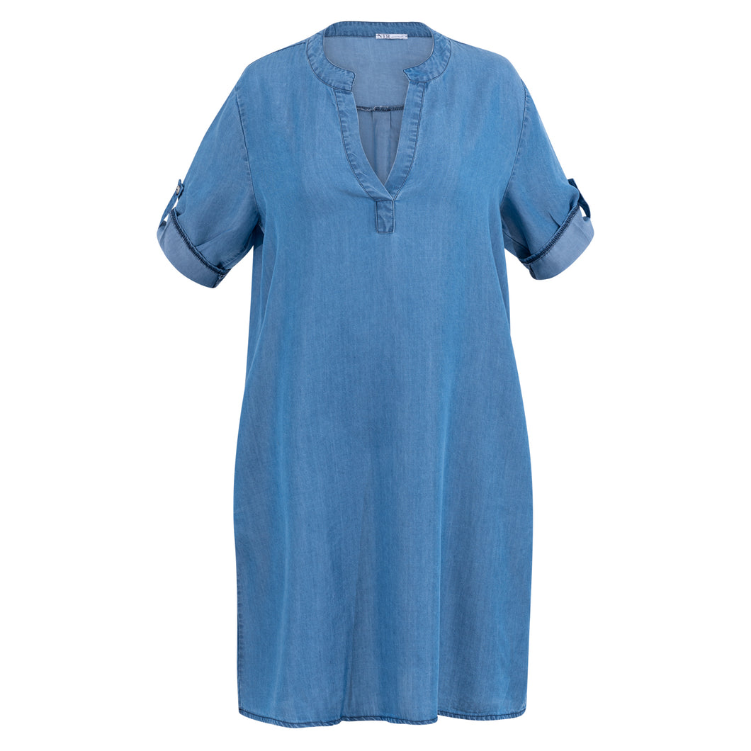 4111 Kleid Stehkragen