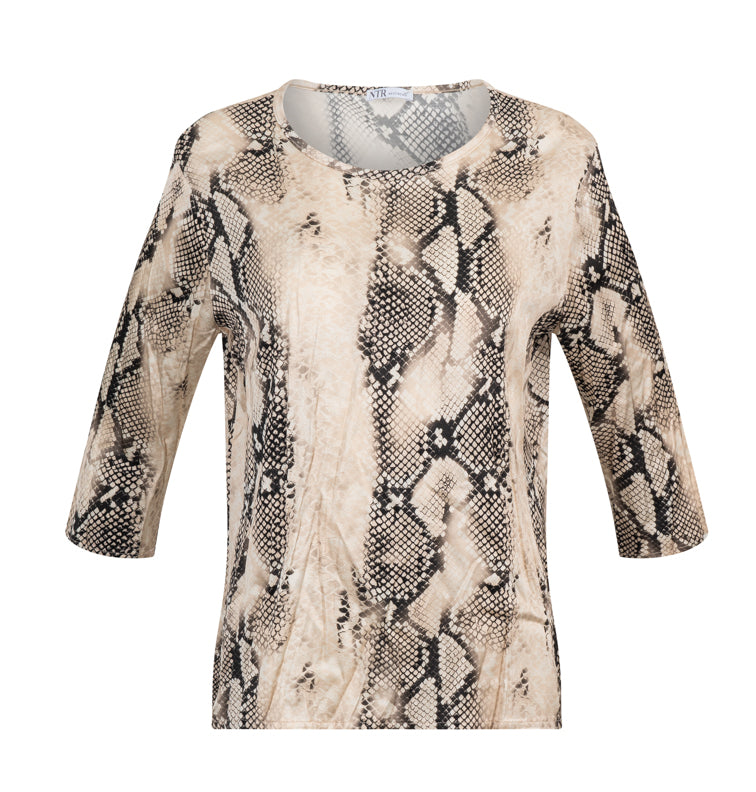 9222SN Shirt Bluse Snake Print