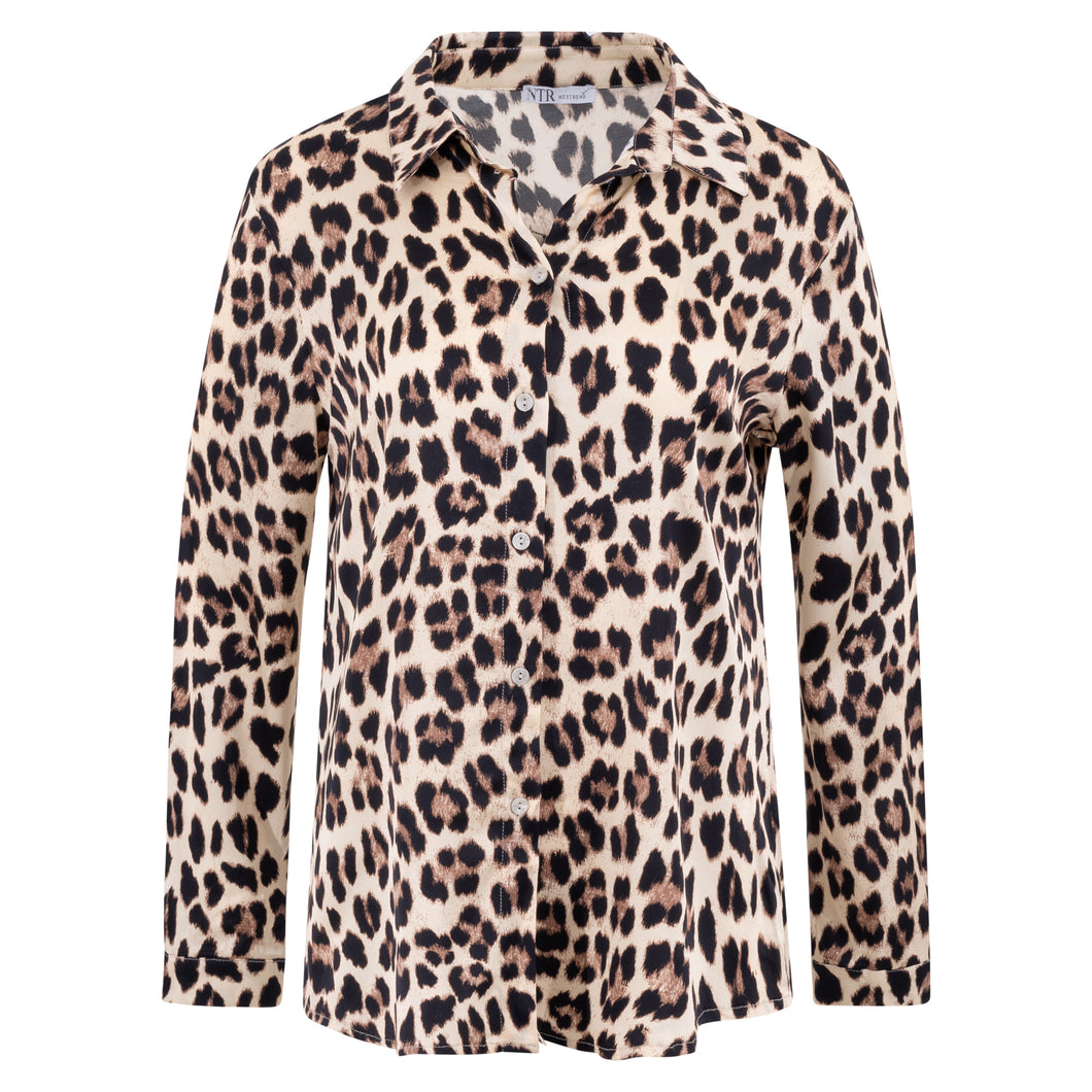 9320LE Bluse Leo Druck