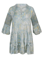 Lade das Bild in den Galerie-Viewer, 9324BL Tunika Gipsy Viskose Stretch Blumendruck
