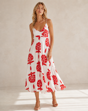 Lade das Bild in den Galerie-Viewer, 9420OR Kleid Spagetthi Ornament Druck
