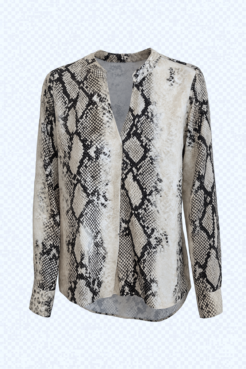 9325SN Bluse V Snake Print