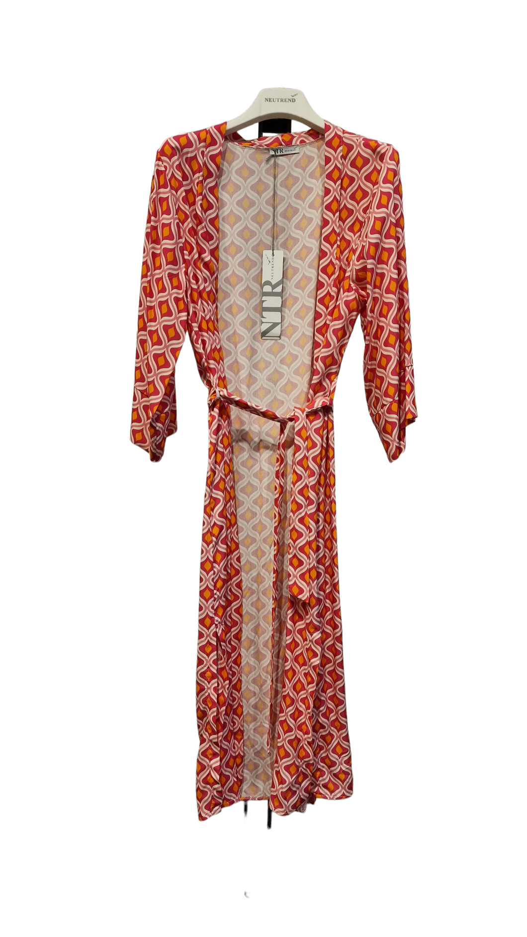 6501RE Kimono Mantel Retrodruck pink