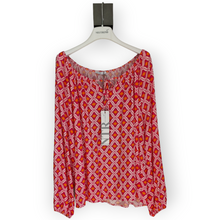Lade das Bild in den Galerie-Viewer, 6301RE Bluse Retrodruck pink
